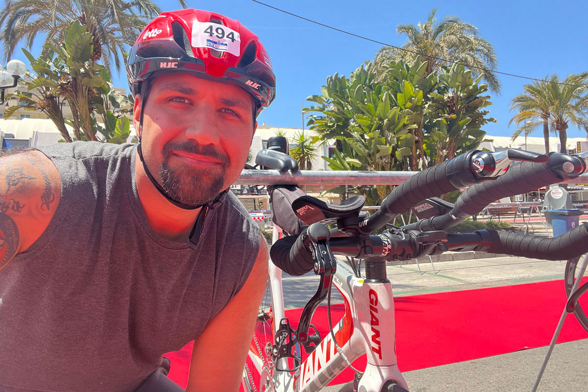 Andy Stainfield at Ironman Marbella