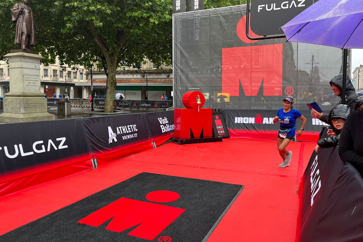 View of  the last corner of Ironman Bolton 10k